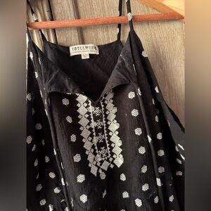 Idylwild Black and White Patterned Dress NWOT